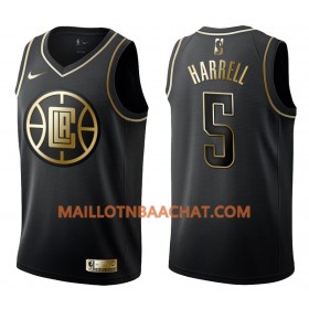 Maillot NBA Los Angeles Clippers Montrezl Harrell 5 Nike Noir Golden Edition Swingman - Homme